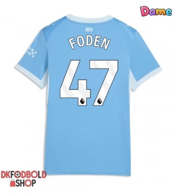 Manchester City Phil Foden #47 Hjemmebanetrøje Dame 2026-27 Kort ærmer Manchester City Phil Foden #47 Hjemmebanetrøje Dame 2026-27 Kort ærmer